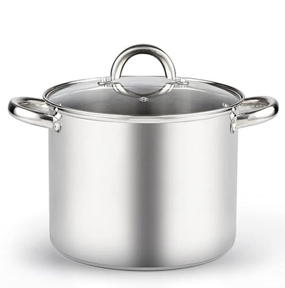 Cook N Home 8 Quart Stainless Steel Stockpot with Lid