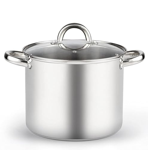 Cook N Home 8 Quart Stainless Steel Stockpot with Lid