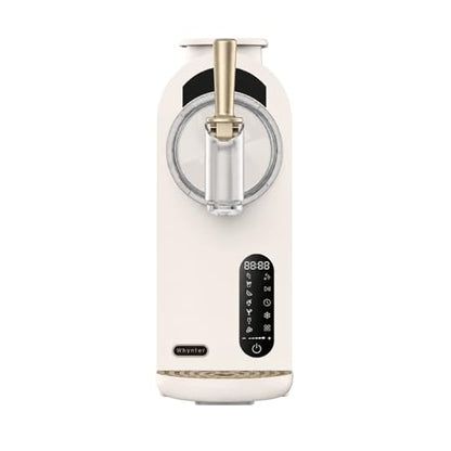 Whynter 7-in-1 Soft Serve Ice Cream and Slushy Machine, 1.6 Quarts, with Built-in Compressor, Self-Cleaning Mode, LCD Touch Control, and Adjustable Firmness, (Gold White)