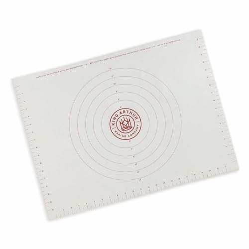 King Arthur Baking Company Rolling Mat, Non-Slip Non-Stick Silicone Baking Mat, For Kneading, Rolling, And Measuring Dough