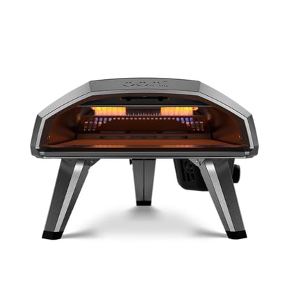 Ooni Koda 2 Propane Gas Pizza Oven – 14" Gas Powered Outdoor Oven with 28 mBar Regulator and Gas Hose, Gas Powered Portable Pizza Oven - Foundry Black