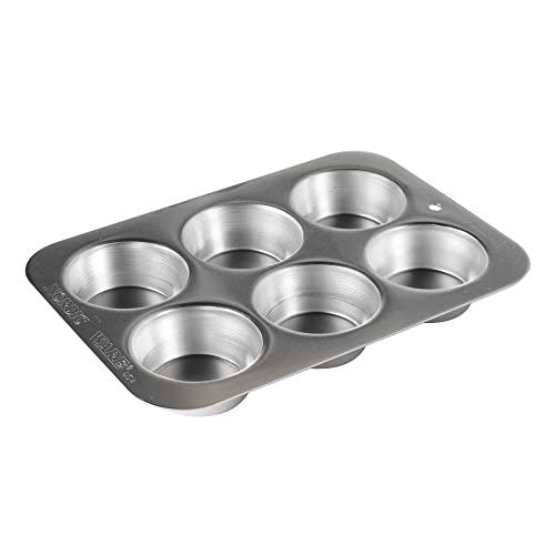 Nordic Ware Naturals Compact Muffin Pan - Natural Uncoated Aluminum, Toaster Oven and Broiler Safe