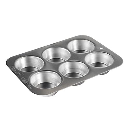 Nordic Ware Naturals Compact Muffin Pan - Natural Uncoated Aluminum, Toaster Oven and Broiler Safe