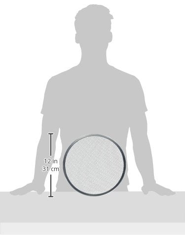 New Star Foodservice Restaurant-Grade Seamless Aluminum Pizza Baking Screen, 12 Inch, Pack of 6
