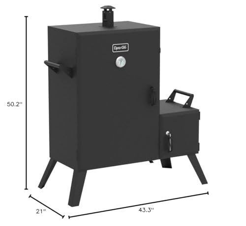 Dyna-Glo DGO1890BDC-D Wide Body Vertical Offset Charcoal Smoker,Black