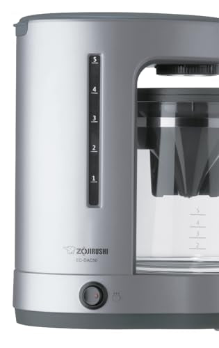 Zojirushi EC-DAC50SZ ZUTTO Coffee Maker 5 Cups, Silver, PFAS-free