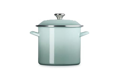 Le Creuset Enamel on Steel Traditional Stockpot, 8 qt., Sea Salt with Stainless Steel Knob