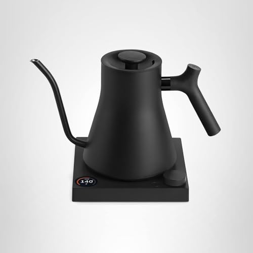 Fellow Stagg EKG Pro Electric Gooseneck Kettle – Precise Temperature Control, Quick Heating, Brew Timer, Scheduling, Stainless Steel, Pour-Over Coffee - 0.9L, Matte Black