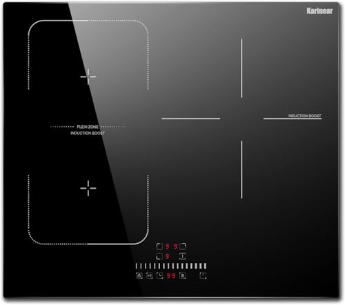 Karinear 24 Inch Induction Cooktop 3 Burners, Built-in Induction Stovetop