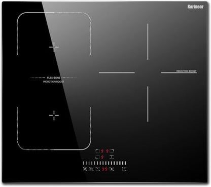 Karinear 24 Inch Induction Cooktop 3 Burners, Built-in Induction Stovetop