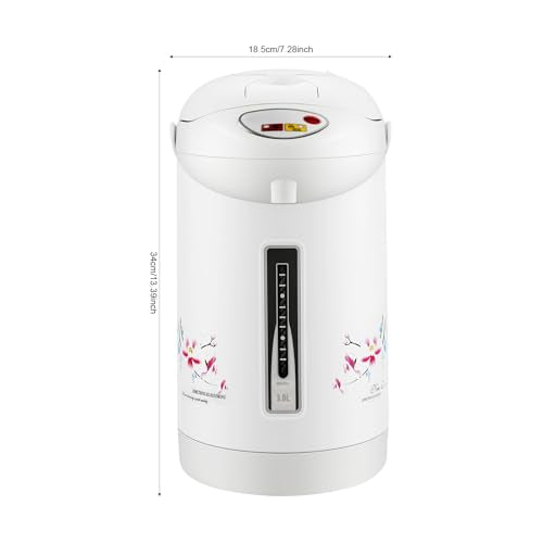 3L Electric Kettle, Hot Water Dispenser with 3 Water Dispensing Modes, 750W Fast Boil & Keep Warm, Stainless Steel Tabletop Countertop Pot for Home Kitchen Office
