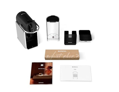 De′Longhi Nespresso Pixie EN127.S, Fully Automatic Coffee Machine, One-Button Coffee Machine with Multi-Function, Welcome Set Included, Compact Design, 19 Bar Pressure, 1260W, Silver