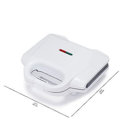 Amazon Basics Waffle Maker 2-Slices White with Non-stick coating and Easy to Clean, 700W