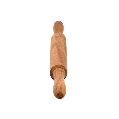 Bhavatu Rolling Pins Acacia Wood Professional Baker's Tool for Dough, Pastry, Pizza | Durable & Rustic Kitchen Essential (16" x 1.5" x 1.5")