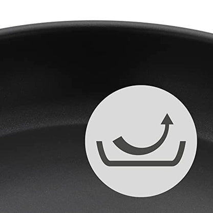 WMF Devil 2-Piece Frying Pan Set 28 cm + 20 cm Induction Frying Pan Cromargan Stainless Steel Coated Plastic Handle