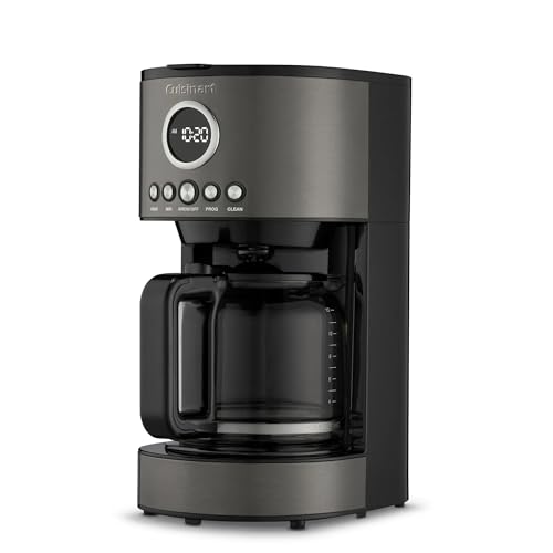 Cuisinart Stainless Steel 12-Cup Coffee Machine, Black Stainless Steel DCC-1220BKS
