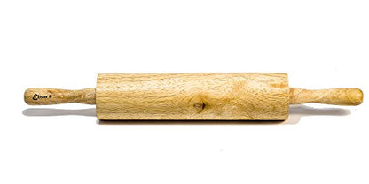 Ebuns Rolling Pin for Baking Pizza Dough, Pie & Cookie - Classic Essential Kitchen utensil tools gift ideas for bakers - Traditional Pins 10" inch Barrel