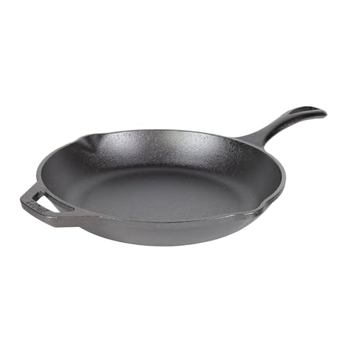 Lodge Chef Collection 10" Pre-Seasoned Cast Iron Skillet - Kitchen Essential for Frying & Searing