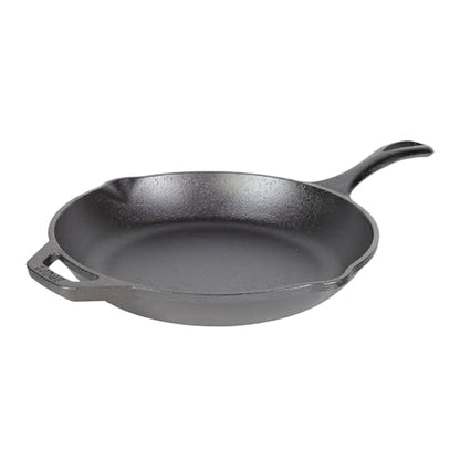 Lodge Chef Collection 10" Pre-Seasoned Cast Iron Skillet - Kitchen Essential for Frying & Searing