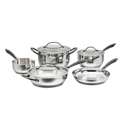 Cuisinart RADIANT PRO 8-Piece Stainless with Brushed Titanium Finish Cookware Set