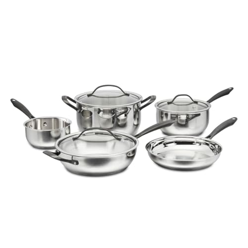 Cuisinart RADIANT PRO 8-Piece Stainless with Brushed Titanium Finish Cookware Set