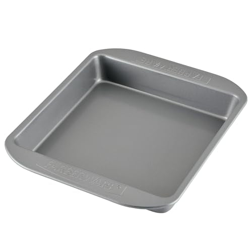 Farberware Nonstick Bakeware 9x9 Baking Pan, Square Cake Pan, Gray