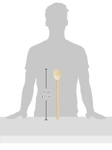 HIC Harold Import Co. 2446 Deluxe Heavyweight French Beechwood Spoon, 15.5-Inches