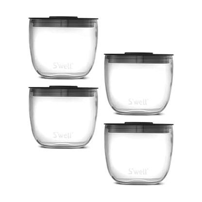 S'well Tritan Prep Bowl Set of 4, 10oz, Makes Meal Prep Easy And Convenient, Leakproof Lids, Microwavable and Dishwasher Safe, BPA Free