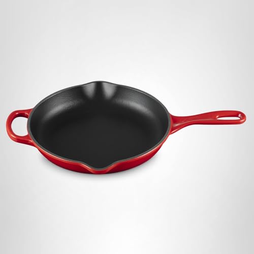 Le Creuset Enameled Cast Iron Signature Iron Handle Skillet, 9", Cerise