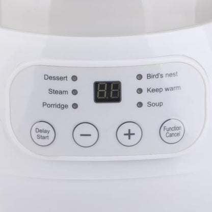 Natudeco 1l Electric Stew Pot Slow Cookers Mini Electric Stew Cooker