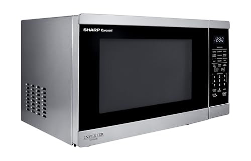 Sharp SMC1464KS 1.4 cu. ft. 1100W Stainless Steel Countertop Microwave Oven