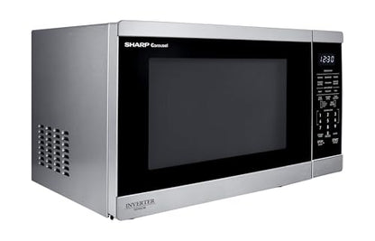 Sharp SMC1464KS 1.4 cu. ft. 1100W Stainless Steel Countertop Microwave Oven