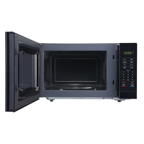 1.1 cu. ft. Countertop Microwave Oven, in Black with Gray Cavity