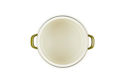 Le Creuset Enamel on Steel Traditional Stockpot, 10 qt., Olive with Stainless Steel Knob