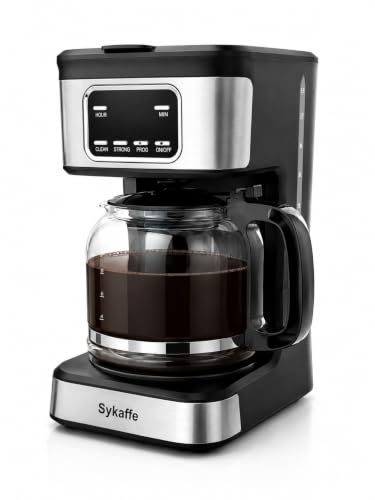 Sykaffe 12 Cup Programmable Coffee Maker,Drip Coffee Maker with 60oz Tank