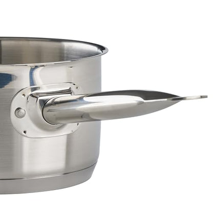 Winco Heavy-Duty Stainless Steel Sauce Pan with Lid, 2 Quart