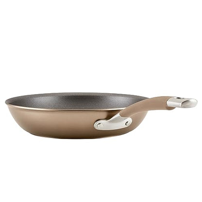 Circulon Premier Professional Hard Anodized Nonstick Cookware Induction Pots and Pans Set Nonstick, Home Essentials, 12-Piece, Bronze