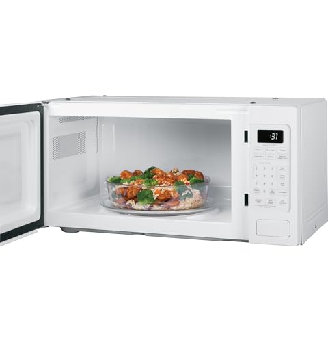 GE Profile PCHK11S1WWW 1.1 Cu Ft Countertop Microwave, 800W, Sensor Cooking, Scan-to-Cook, Wi-Fi Enable, Built-In Capable, White