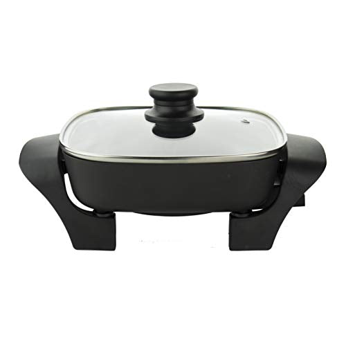 8-Inch Nonstick Electric Skillet with Glass Lid