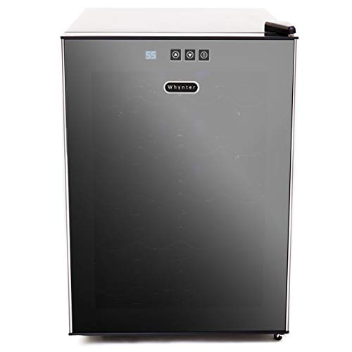 Whynter Wine Cooler, 20 Bottle, Thermoelectric Mirror Glass Door, WC-201TD
