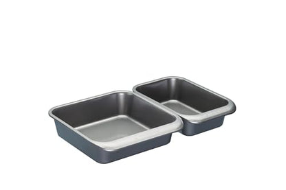 Seven-first Master Class KitchenCraft Smart Space Non Stick Carbon Steel Stackable Bakeware Set Including Roasting Tin, Baking Trays and Muffin Tray, 7 Piece Set