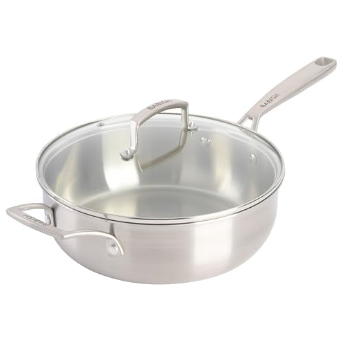 Babish 12-Piece Mixed Material (Stainless Steel, Carbon Steel, & Aluminum) Professional Grade Cookware Set W/Baking Sheets
