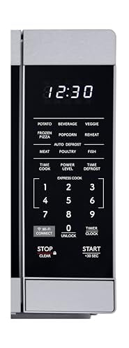 SHARP Countertop Microwave Oven Compatible with Alexa Orville Redenbacher's Certified with Removable 12.4" Carousel Turntable, 1000 Watt, 1.1 Cubic Feet, Stainless Steel