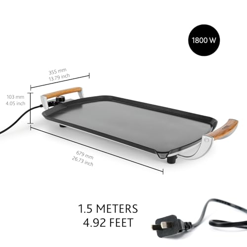 BOSKA Large Electric Griddle Pro – Electric Griddle with Large Nonstick Cooking Surface - Adjustable Heat up to 420°F and PFOA and PFAS-Free – 14 x 22 inch