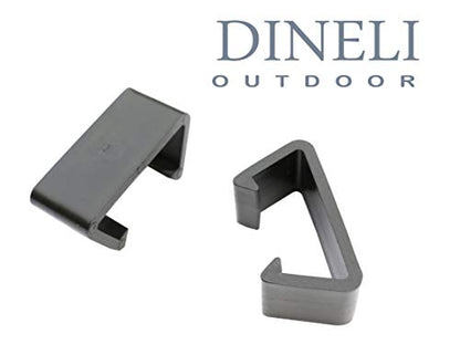 Dineli 20 Pieces Patio Furniture Clips Furniture Sofa Clips Outdoor Sectional Couch Connectors Sofa Outdoor Patio Sets Propane Fire Pit (Black-Sofa Clips)