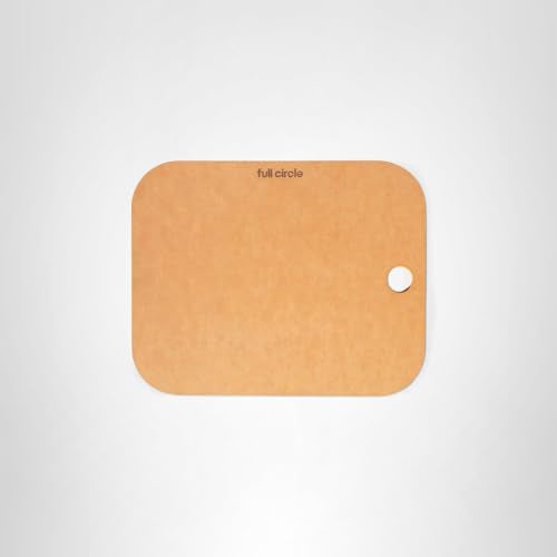 Full Circle Better-Than-Wood Quick Prep Cutting Board – Small Size 8"x10" – Dishwasher Safe, Reversible & Lightweight, Ultradurable Wood Composite Construction