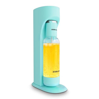 Drinkmate OmniFizz Sparkling Water Maker & Soda Streaming Machine | Carbonates Any Drink | BPA-Free Bottle | No Batteries or Electricity Required | CO2 Not Included (Arctic Blue)