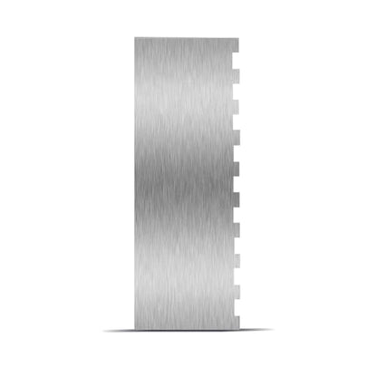 9 Inch Stainless Steel Cake Scraper, Cream Cake Scraper Sided Patterned Edge Stripe Edge Smoother Scraper Cake Smoother Frosting Scraper Cake Decorating Comb for Mousse Butter Cream