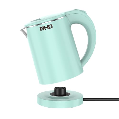 RHD 0.5L Small Portable Electric Kettle, 600W Stainless Steel Travel Kettle