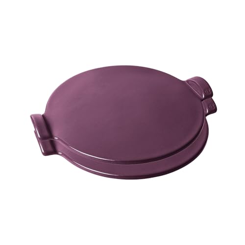 Emile Henry Made In France Flame Individual Pizza Stone 10" Set of 2, Figue